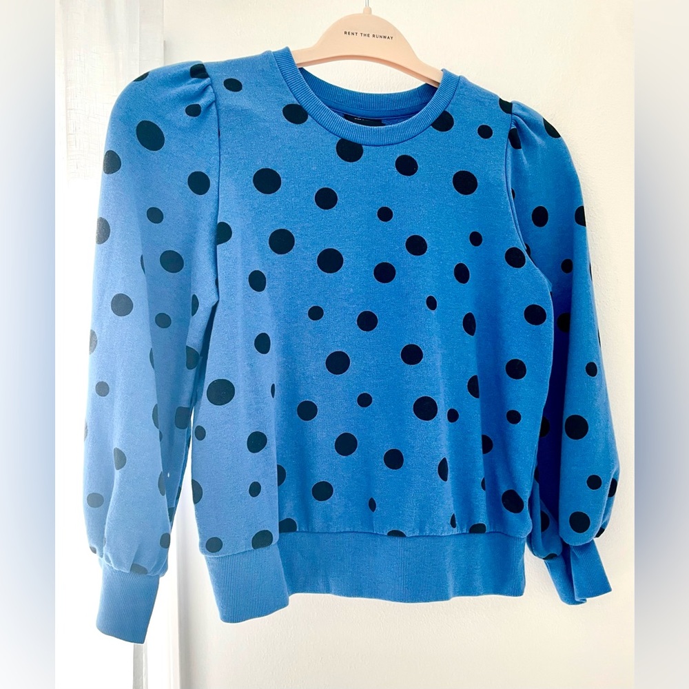 Who What Wear Women’s Blur Polka Dot Sweatshirt